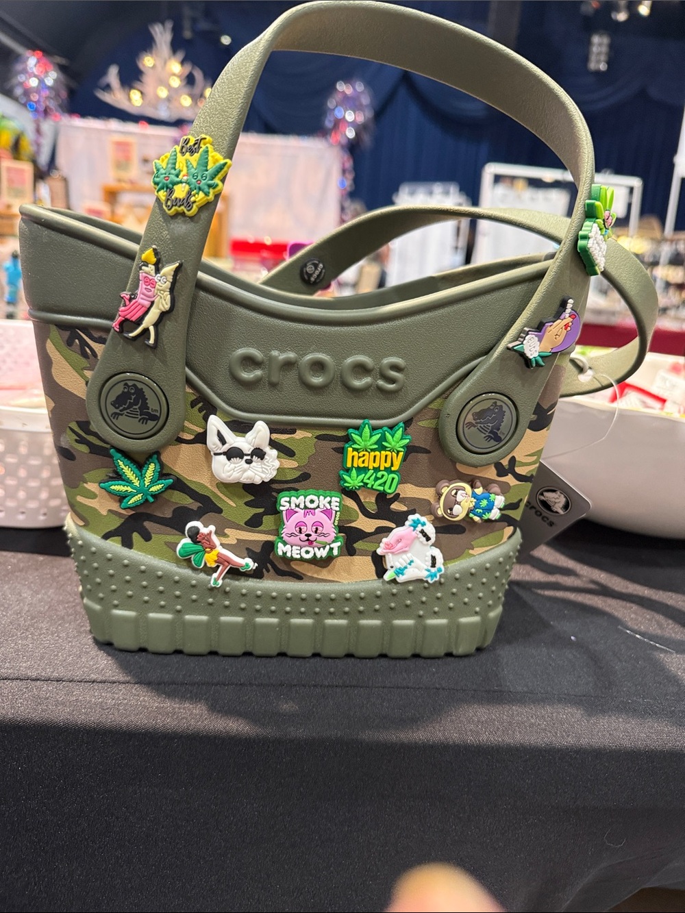 Crocs weed bag